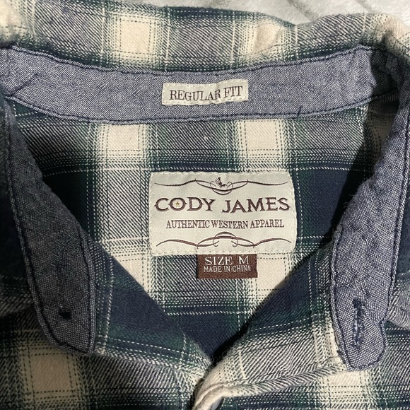 Cody James Western Flannel, Size Medium - Picture 2 of 11